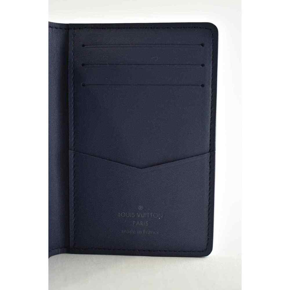 Louis Vuitton Watercolor Ink Blue Monogram Logo Pochette Pocket Organizer Wallet - Picture 10 of 10